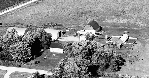 Vintage Aerial photo from 1971 in Howard County, IA