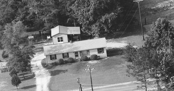 Vintage Aerial photo from 1985 in Anson County, NC
