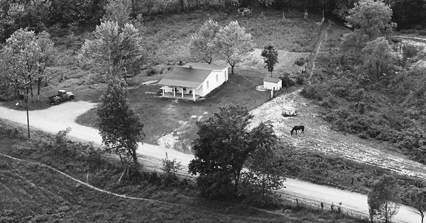 Vintage Aerial photo from 1971 in Fayette County, IN