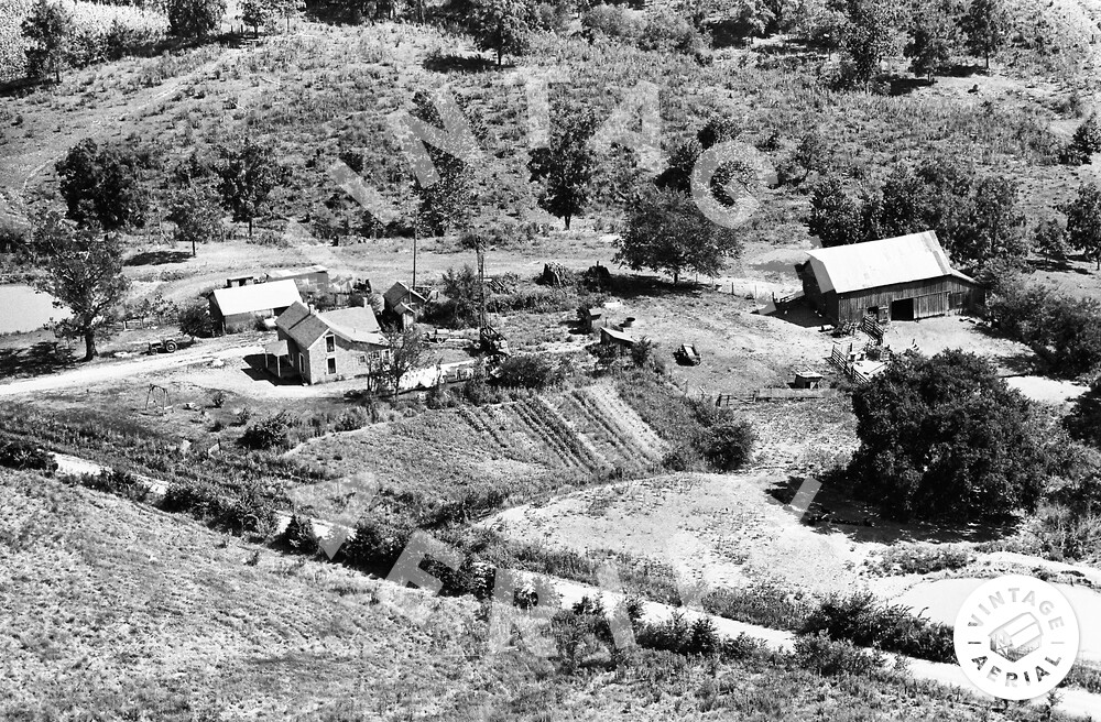 Vintage Aerial Missouri Saline County 1964 15JSA37