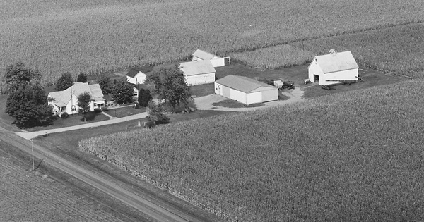 Vintage Aerial photo from 1979 in De Witt County, IL