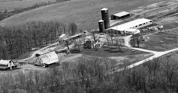 Vintage Aerial photo from 1987 in Stone County, MO