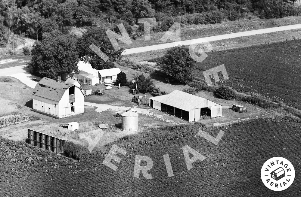 Vintage Aerial Missouri Clark County 1971 5PCL19