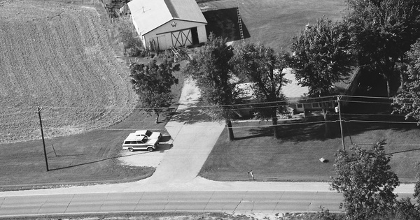 Vintage Aerial photo from 1987 in Rock Island County, IL