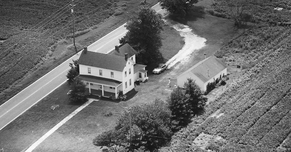 Vintage Aerial photo from 1988 in Worcester County, MD
