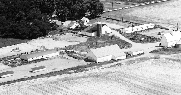 Vintage Aerial photo from 1974 in White County, IN