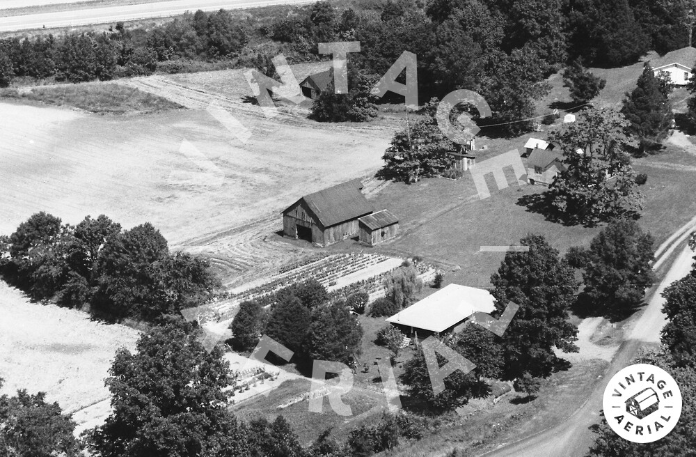 Vintage Aerial Kentucky Graves County 1984 2LGR35