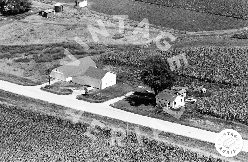 Vintage Aerial Iowa Linn County 1964 9DLI9