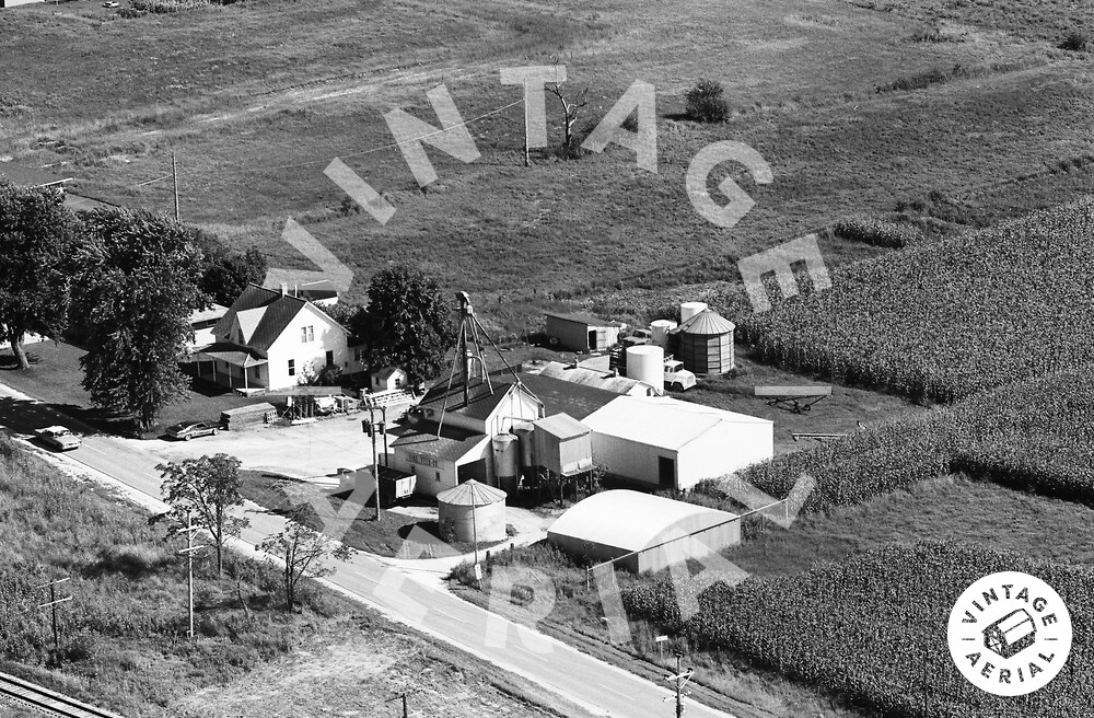 Vintage Aerial Iowa Dubuque County 1972 51PDU19