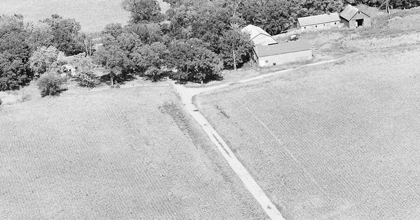Vintage Aerial photo from 1977 in Blue Earth County, MN