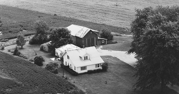 Vintage Aerial photo from 1982 in Huntington County, IN