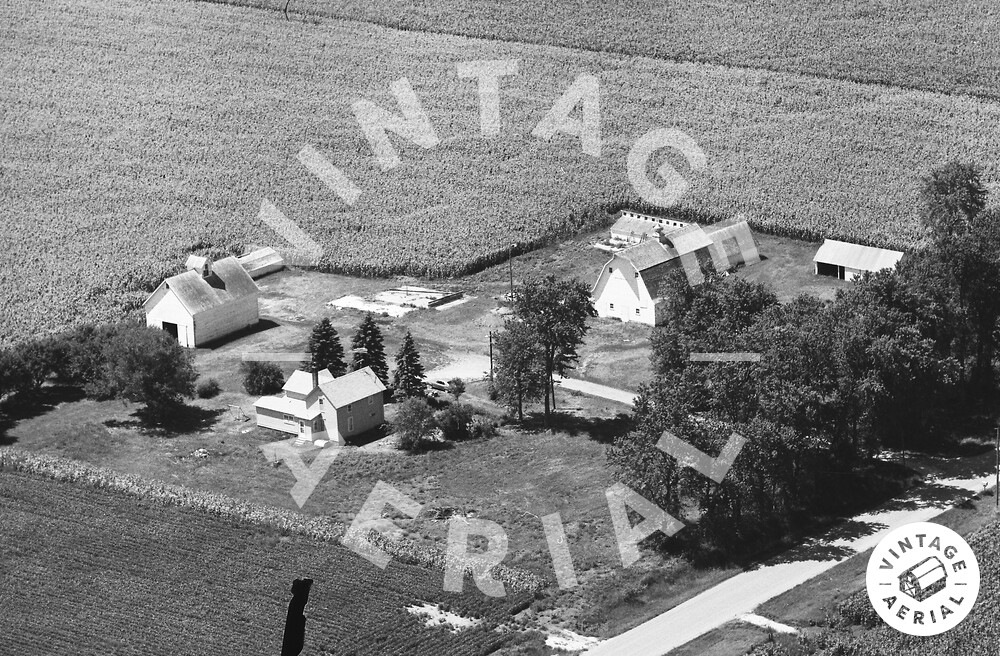 Vintage Aerial Iowa Pocahontas County 1976 12HPOC12