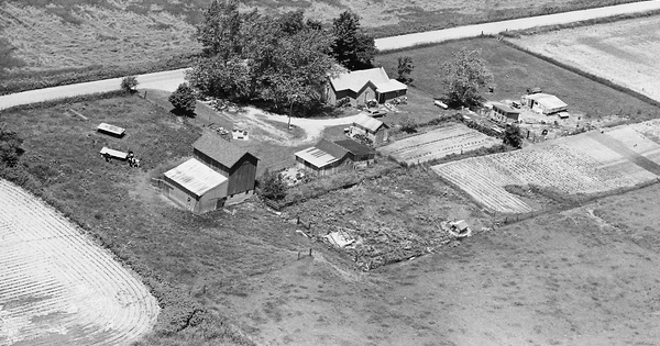 Vintage Aerial photo from 1981 in Miami County, IN
