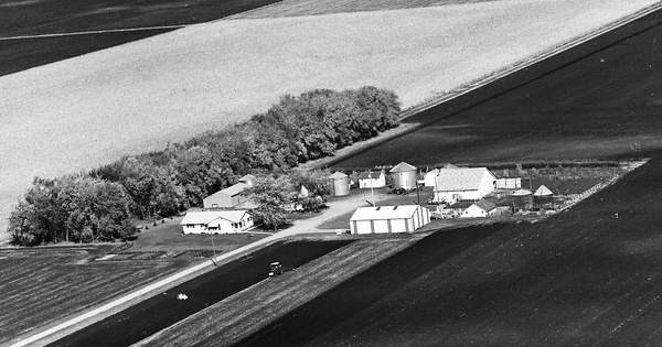 Vintage Aerial photo from 1975 in Jackson County, MN