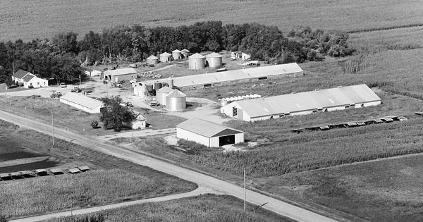 Vintage Aerial photo from 1979 in Kandiyohi County, MN