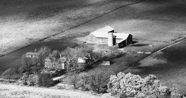 Vintage Aerial photo from 1973 in Steuben County, IN