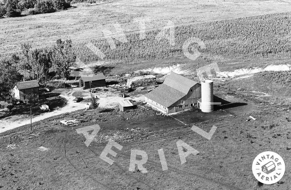 Vintage Aerial Iowa Clayton County 1971 33ICL11