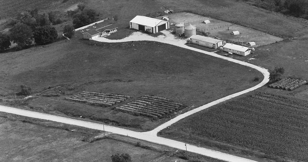 Vintage Aerial photo from 1985 in Union County, IA