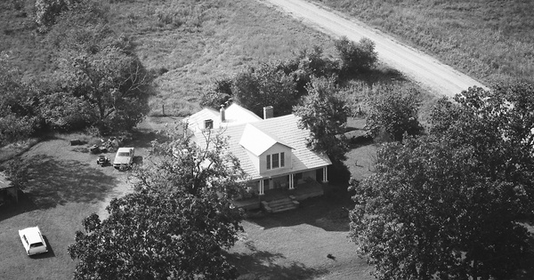 Vintage Aerial photo from 1987 in Chatham County, NC
