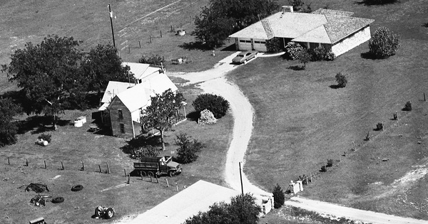 Vintage Aerial photo from -1986 in Ellis County, TX