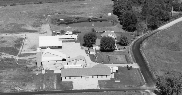 Vintage Aerial photo from 2002 in Daviess County, IN