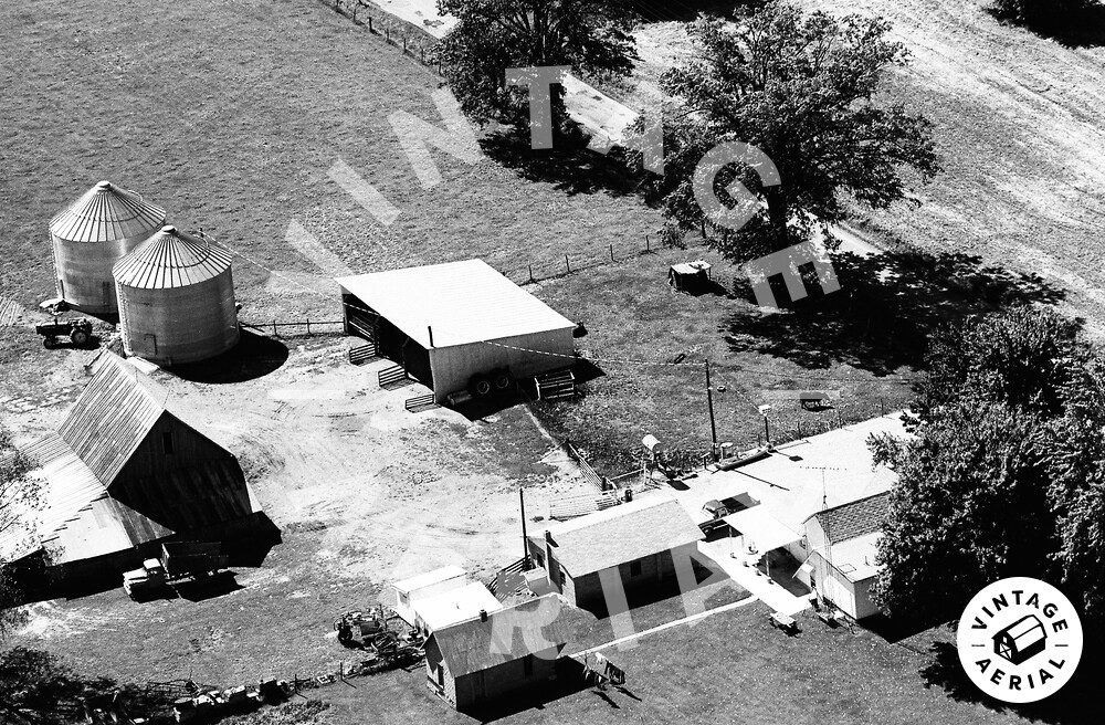 Vintage Aerial Indiana Clay County 1974 53FCL4