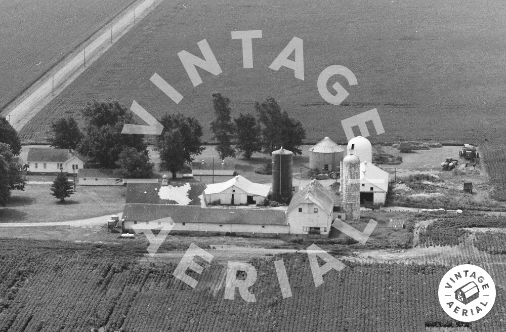 Vintage Aerial Indiana Clinton County 1987 11ZCL4