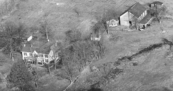 Vintage Aerial photo from 1980 in Bourbon County, KY