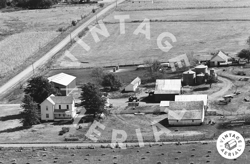 Vintage Aerial Kansas Atchison County 1976 12PAT26
