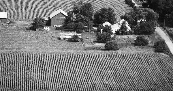 Vintage Aerial photo from 1975 in Henry County, IN