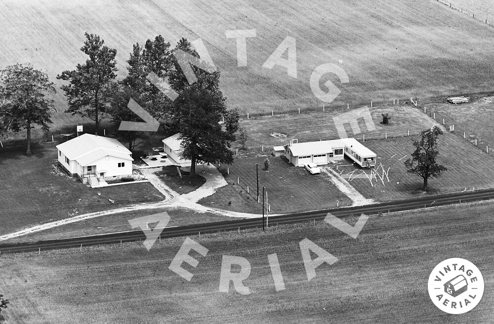 Vintage Aerial Indiana Tipton County 1964 6RTI36