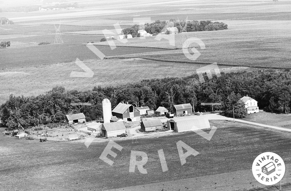 Vintage Aerial Minnesota Renville County 1970 25PRE6