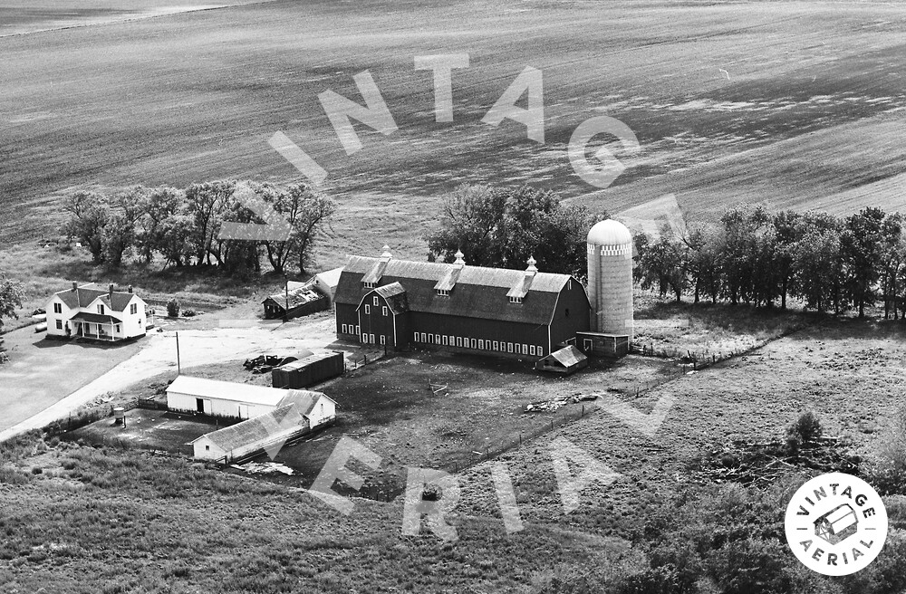 Vintage Aerial Minnesota Freeborn County 1971 64HFR21