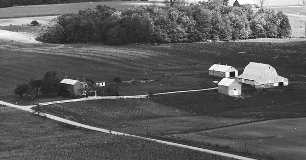 Vintage Aerial photo from 1971 in Randolph County, IN
