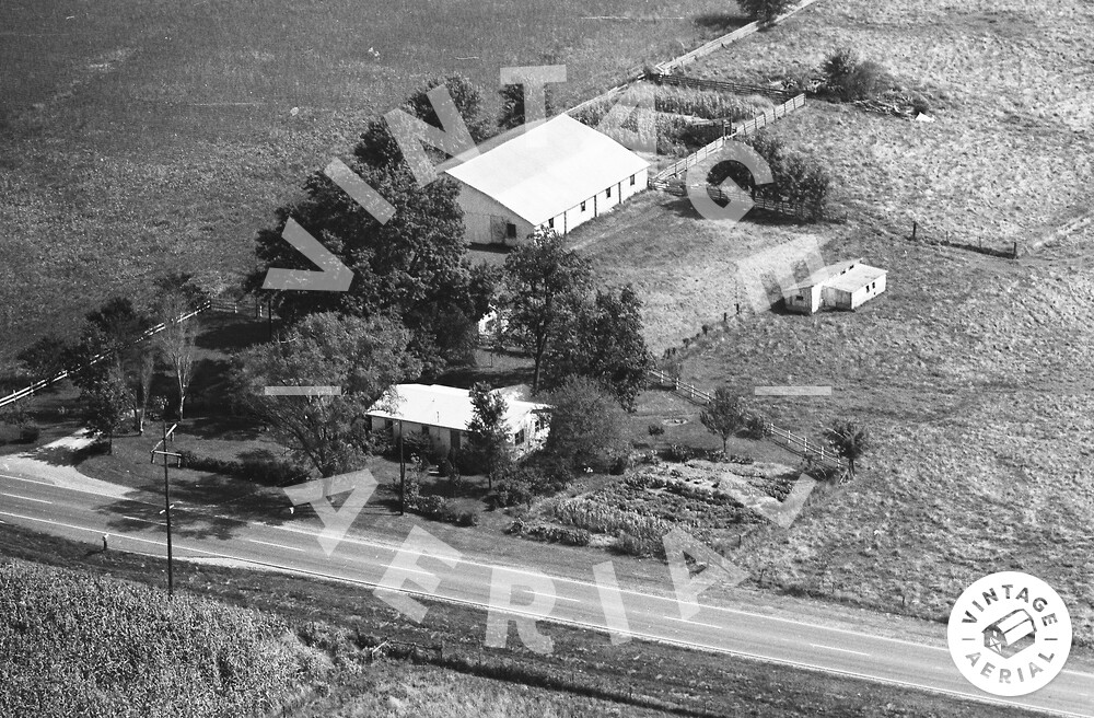 Vintage Aerial Indiana Johnson County 1973 21TJO36