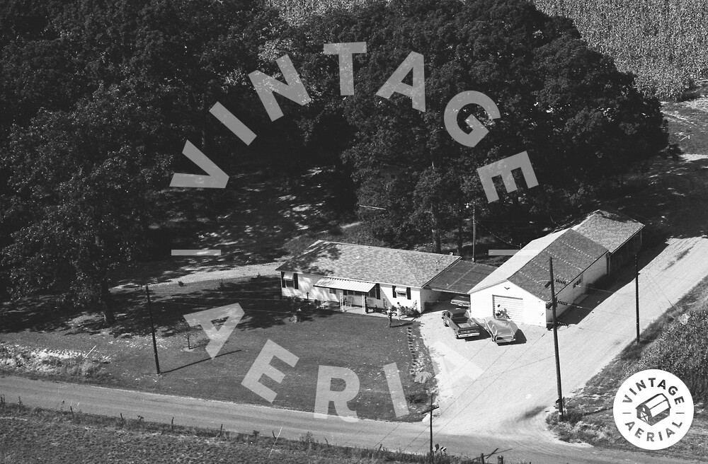 Vintage Aerial Indiana Knox County 1973 6TKO20