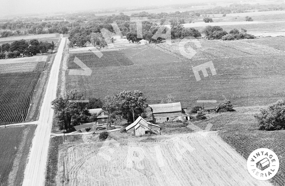 Vintage Aerial Minnesota Le Sueur County 1967 19MLE3