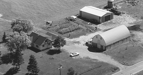 Vintage Aerial photo from 1980 in Benton County, MN
