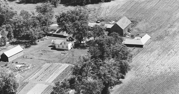 Vintage Aerial photo from 1980 in Bremer County, IA