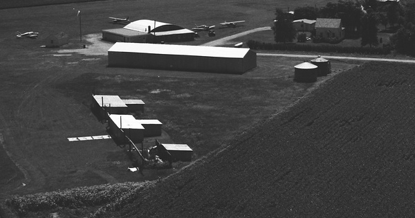 Vintage Aerial photo from 1978 in Hancock County, IA