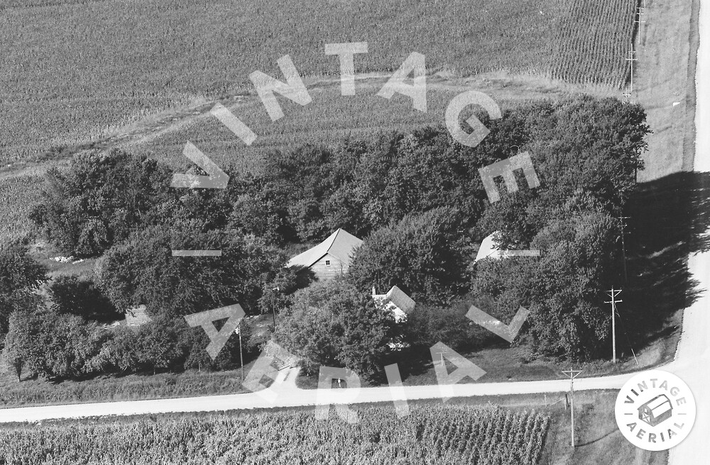 Vintage Aerial Iowa Cerro Gordo County 1975 41MCE19