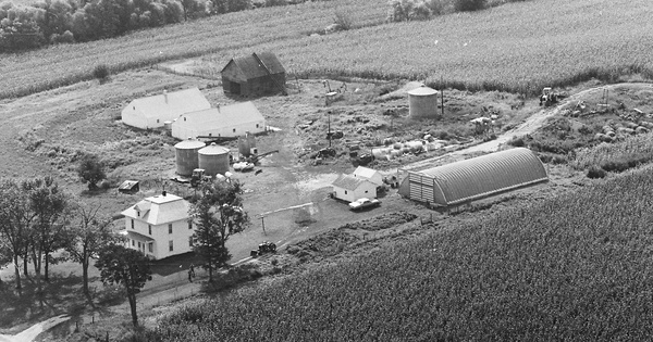 Vintage Aerial photo from 1979 in Audubon County, IA