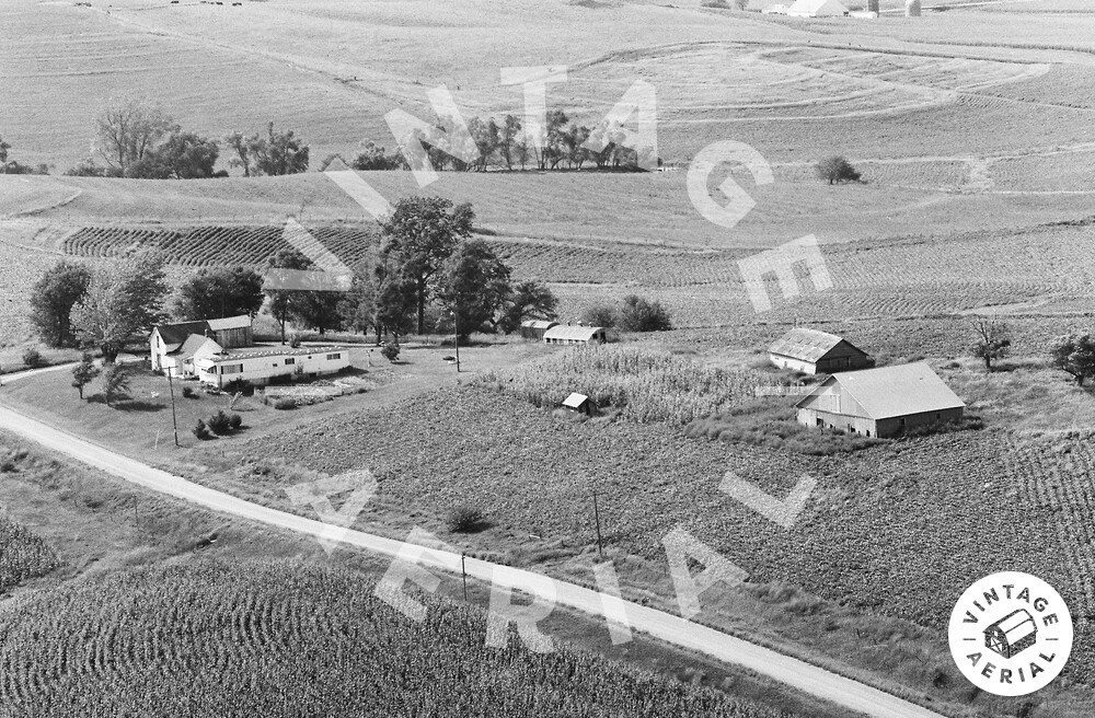 Vintage Aerial Iowa Audubon County 1979 37GAU18