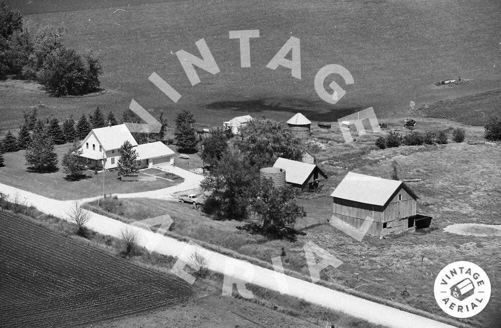 Vintage Aerial Iowa Adair County 1979 46GAD1