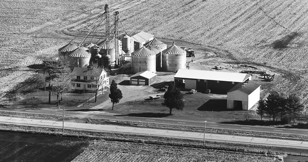 Vintage Aerial photo from 1981 in LaPorte County, IN