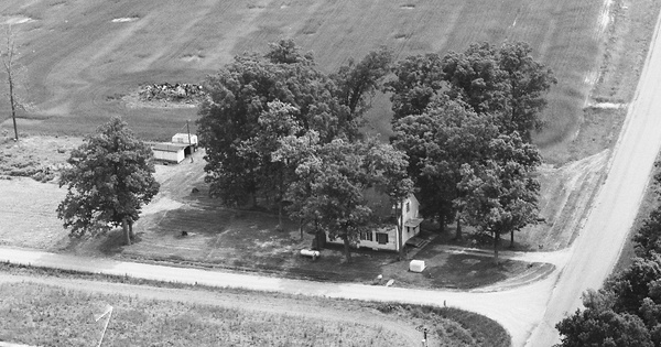 Vintage Aerial photo from 1982 in Jasper County, IL