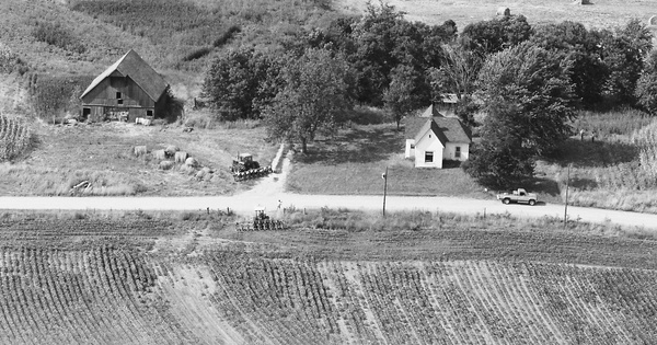 Vintage Aerial photo from 1984 in Grundy County, MO