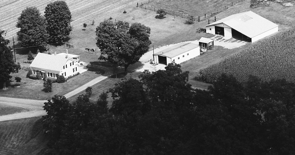 Vintage Aerial photo from 1984 in Bradford County, PA