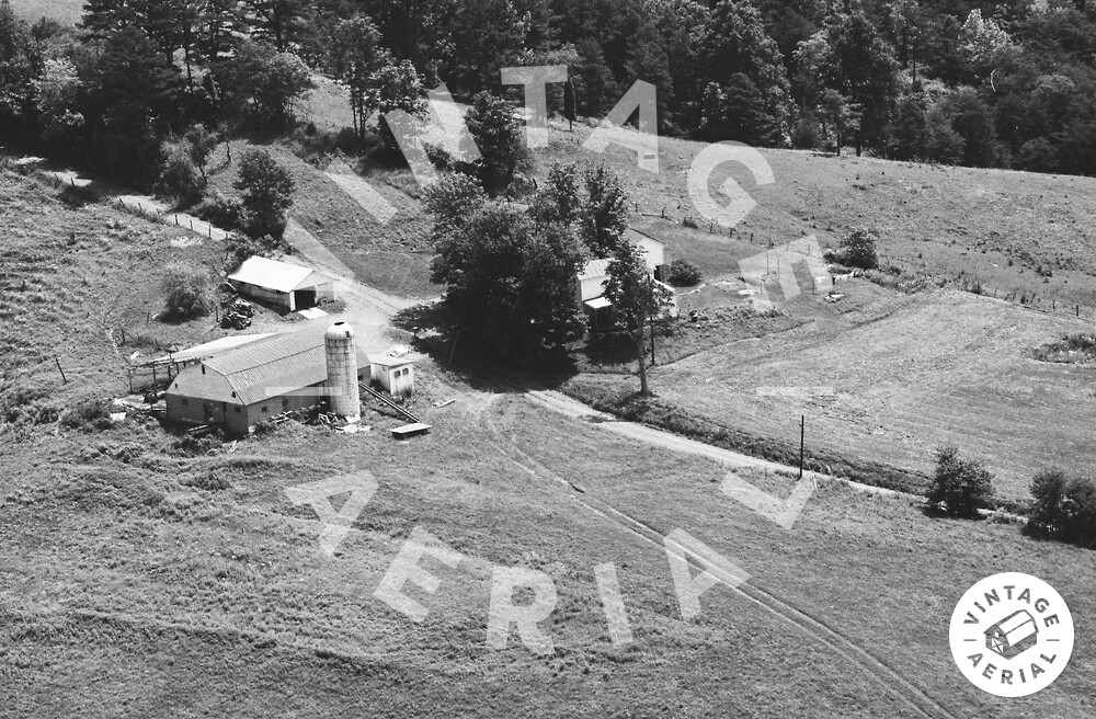 Vintage Aerial West Virginia Tyler County 1983 3DTY15