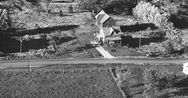 Vintage Aerial photo from 1967 in Addison County, VT